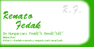 renato fedak business card